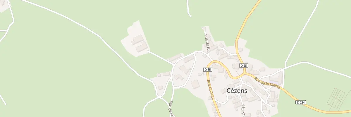 Plan du 2 Rue de la Chaumiere à Cézens