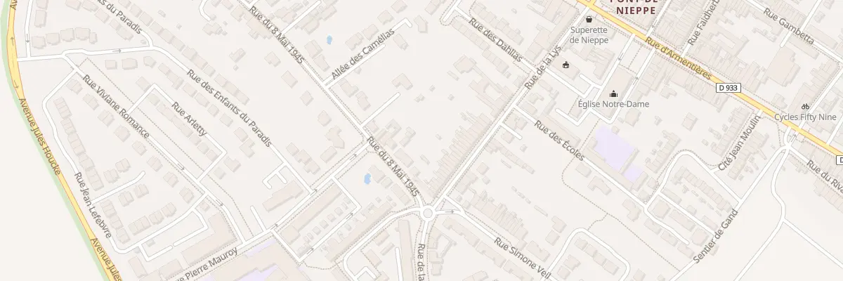 Plan du 220 Rue de la Lys à Nieppe