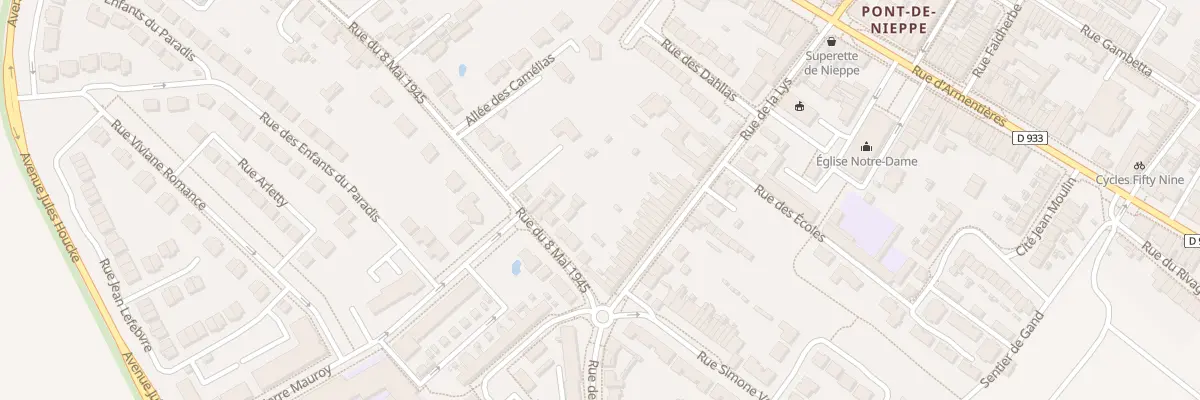 Plan du 208 Rue de la Lys à Nieppe
