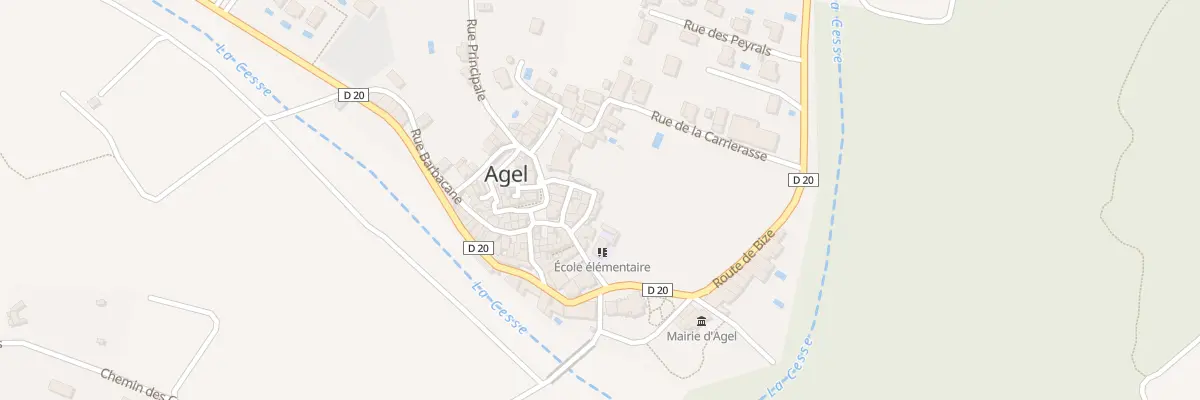 Plan du 2 Pl du Château à Agel