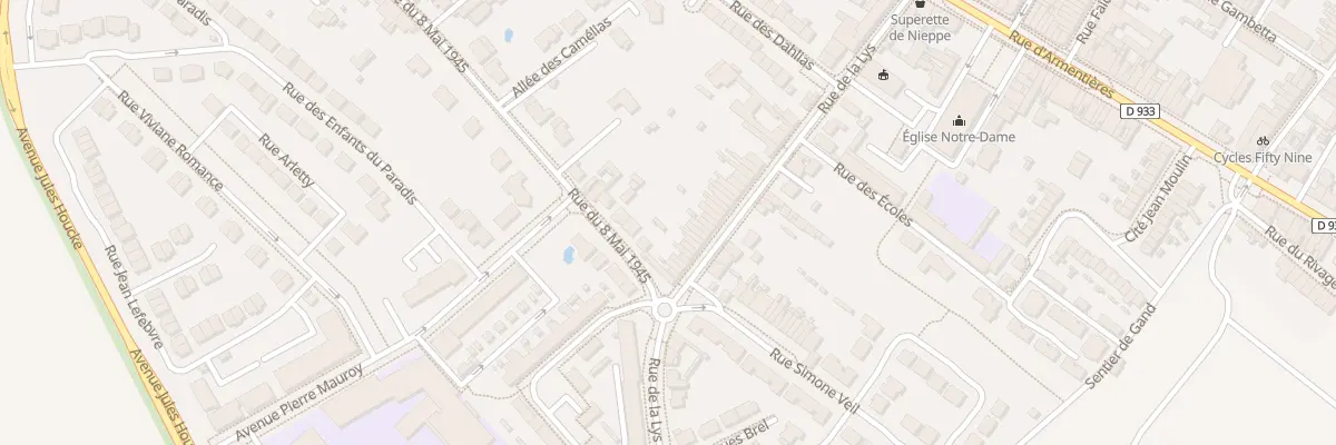 Plan du 228 Rue de la Lys à Nieppe