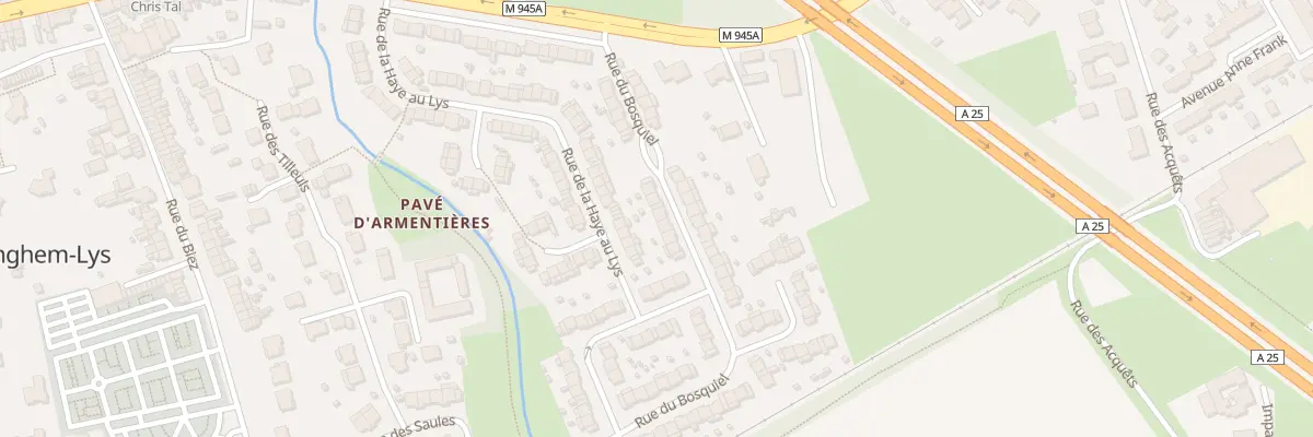 Plan du 14 Rue du Bosquiel à Erquinghem-Lys