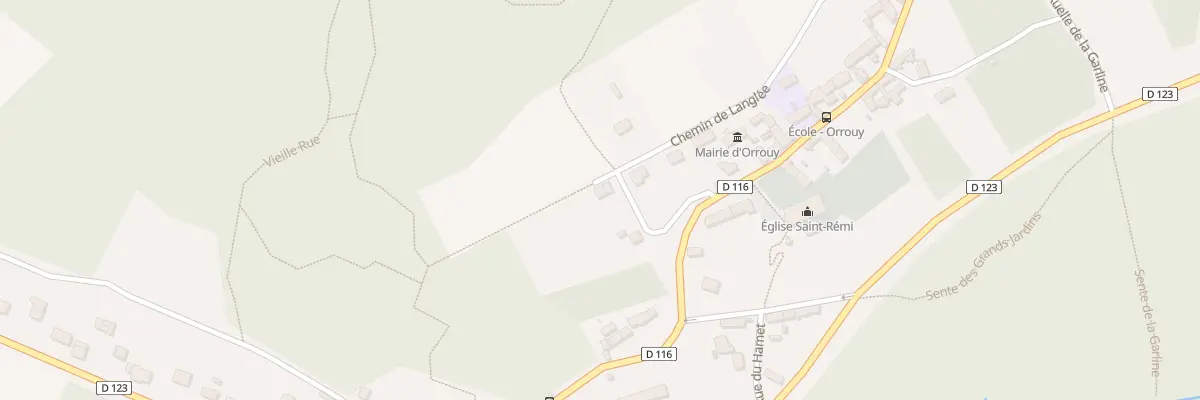 Plan du 21 Imp Langlee à Orrouy