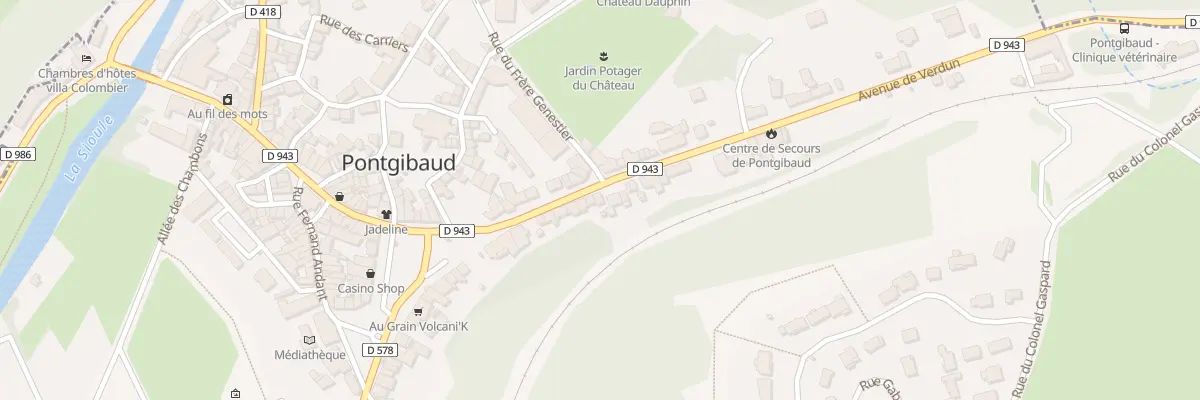 Plan du 18 Av de Verdun à Pontgibaud
