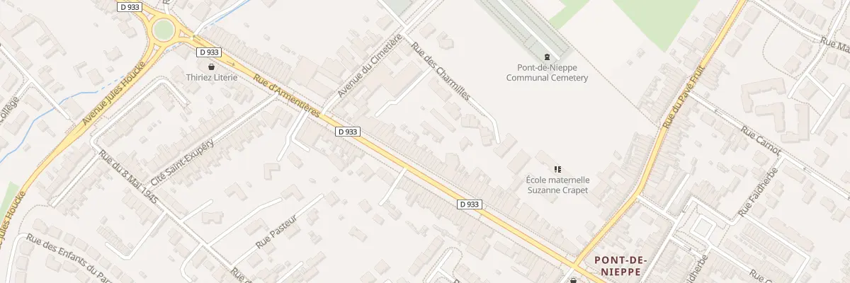 Plan du 1209 Rue d’Armentieres à Nieppe