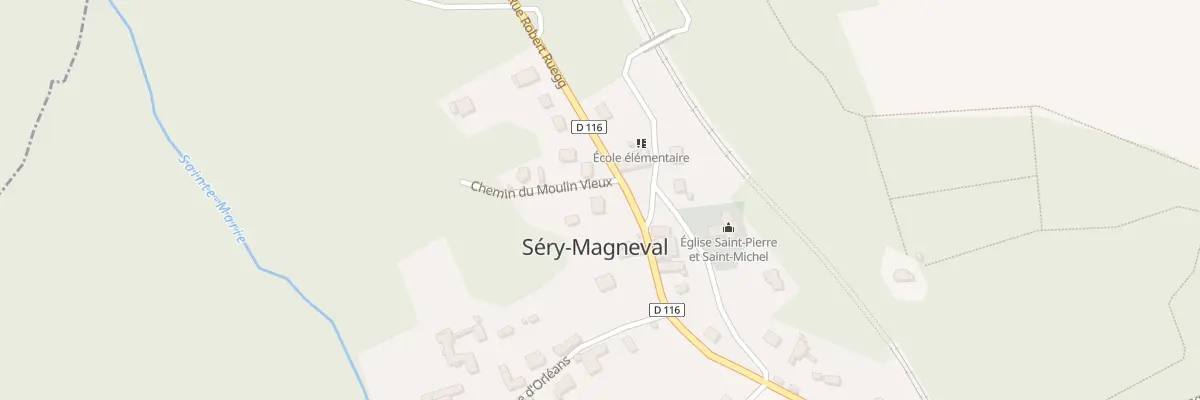 Plan du 9 Rue Robert Ruegg à Séry-Magneval