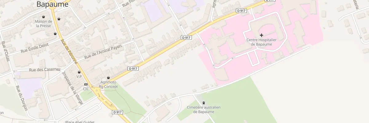 Plan du 29 Rue de la République à Bapaume