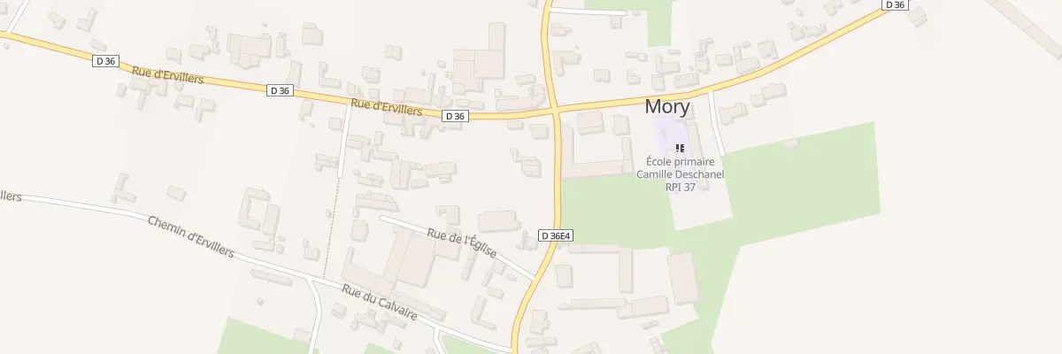 Plan du 1 Rue de Bapaume à Mory