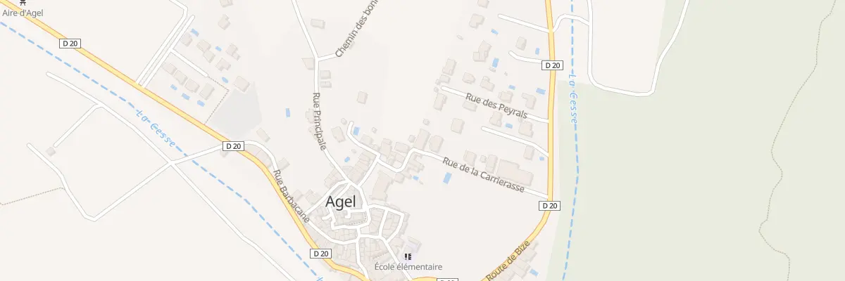 Plan du 6 Rue de la Carrierasse à Agel