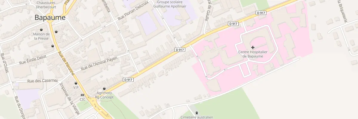 Plan du 37 Rue de la République à Bapaume