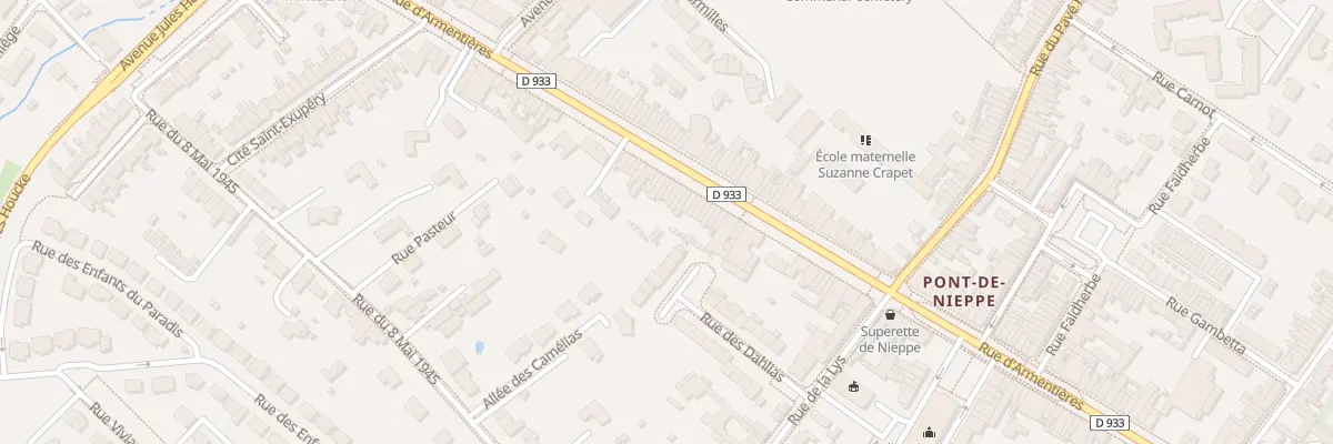Plan du 1262 Rue d’Armentieres à Nieppe