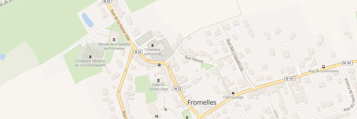 Plan du 22 Rue de l’Eglise à Fromelles