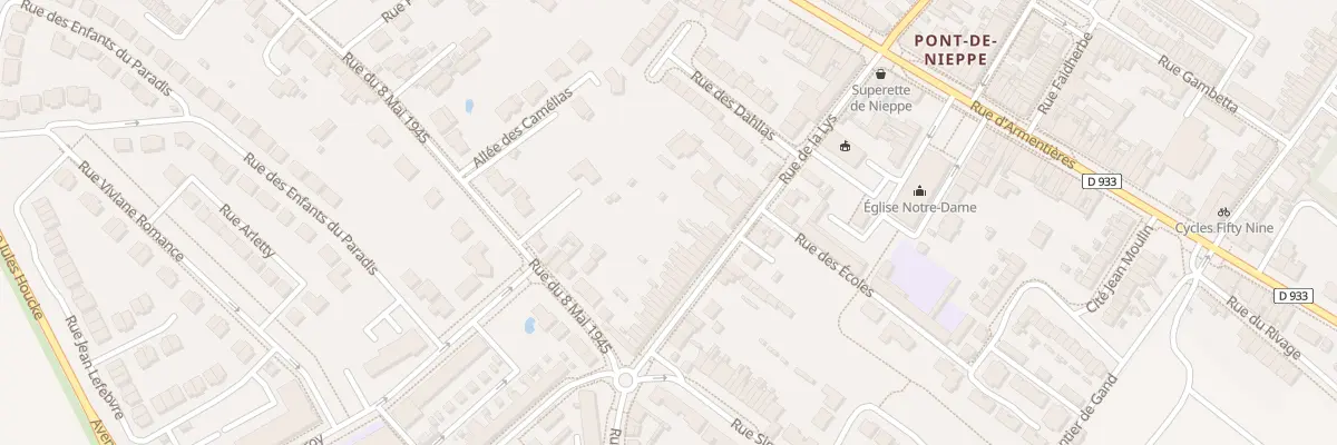 Plan du 170 Rue de la Lys à Nieppe