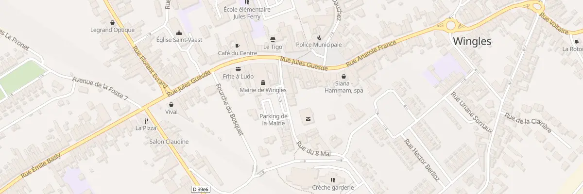 Plan du 5 Rue du 8 Mai à Wingles