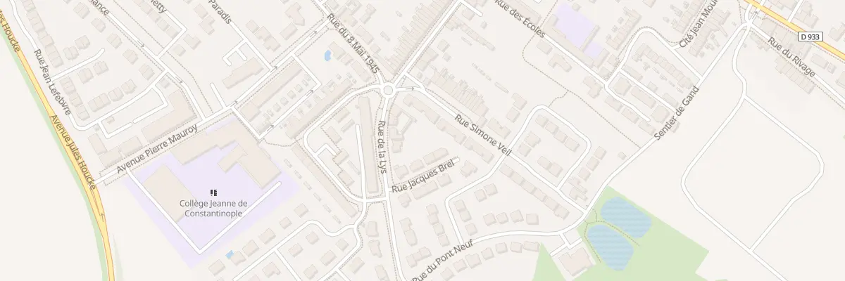 Plan du 337 Rue de la Lys à Nieppe