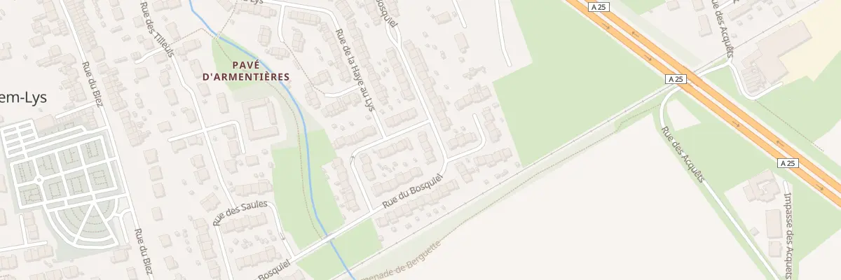 Plan du 22 Rue du Bosquiel à Erquinghem-Lys
