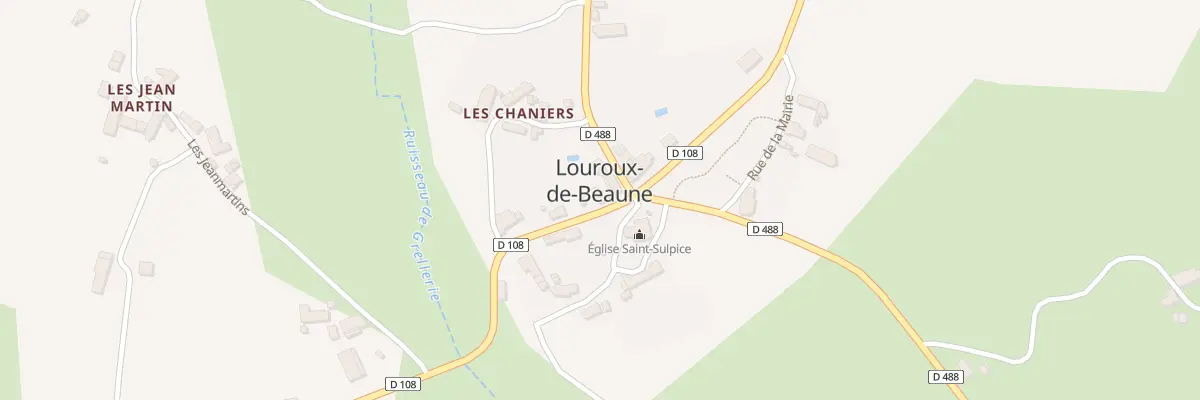 Plan du 4 Rte de Hyds à Louroux-de-Beaune