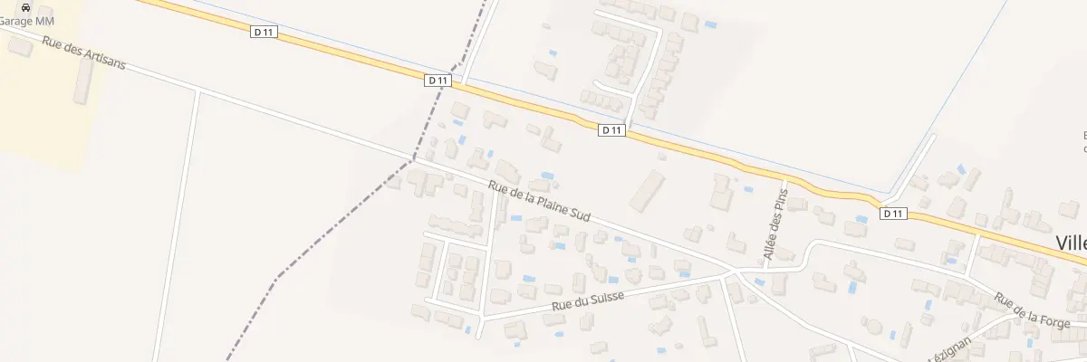 Plan du 26 Rue de la Plaine Sud à Villedaigne