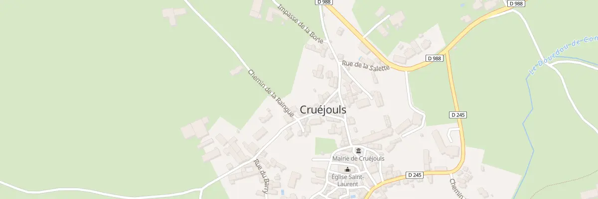 Plan du 5028 Cruejouls à Palmas d’Aveyron