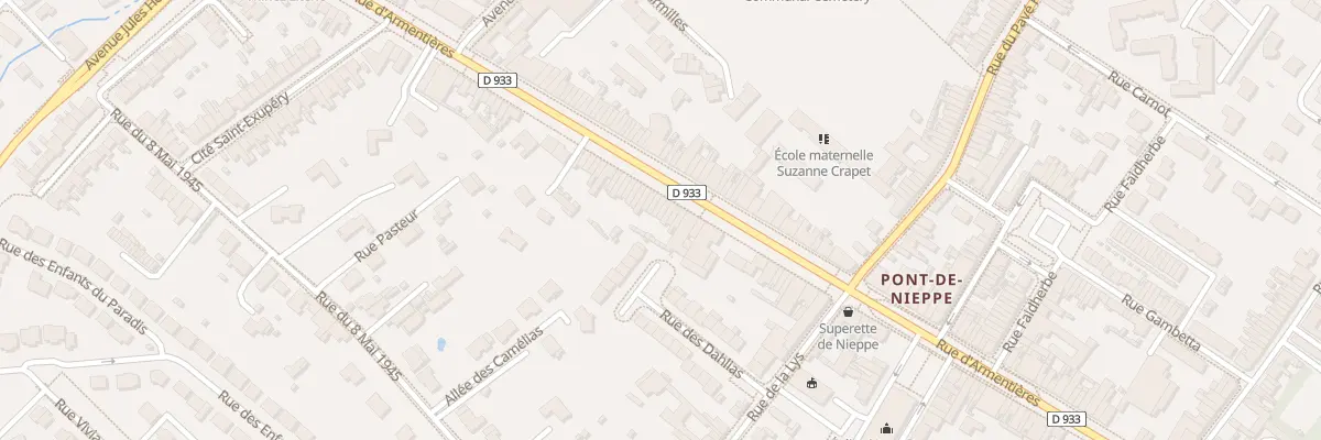Plan du 1284 Rue d’Armentieres à Nieppe