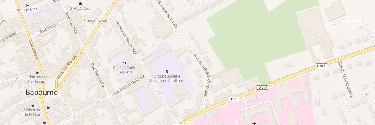 Plan du 11 Rue du Gen de Gaulle à Bapaume