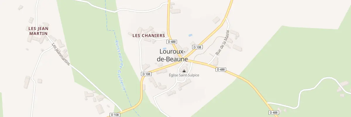 Plan du 2 Rte de Hyds à Louroux-de-Beaune