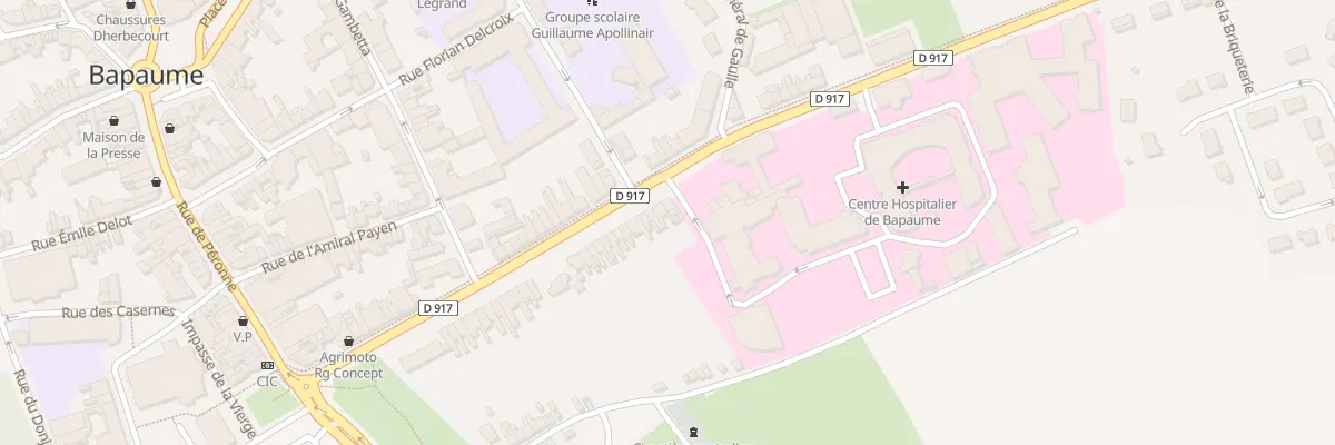 Plan du 45 Rue de la République à Bapaume