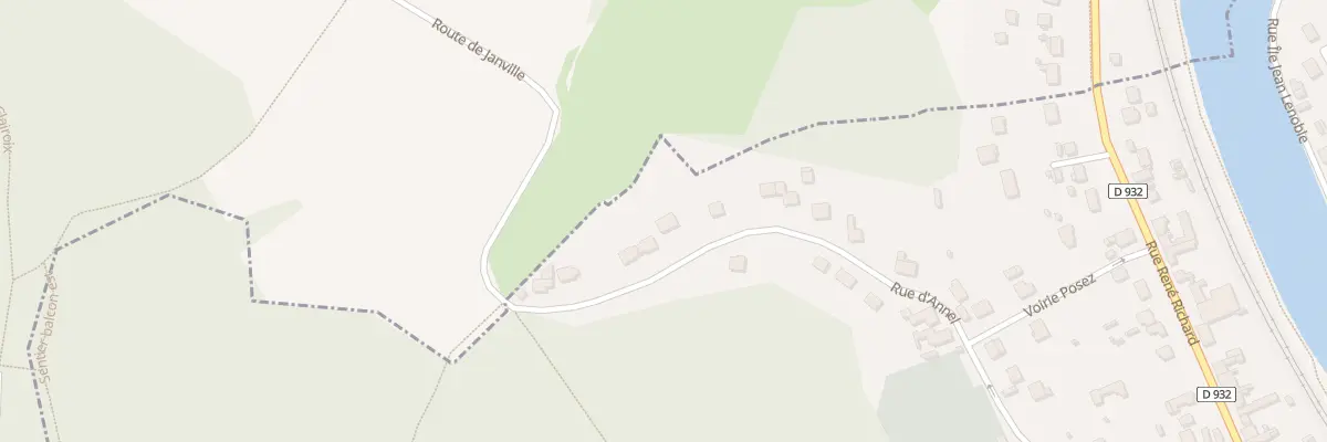 Plan du 38 Rue d’Annel à Janville