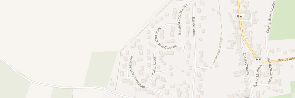 Plan du 2 Rue du Lavoir à Bombon