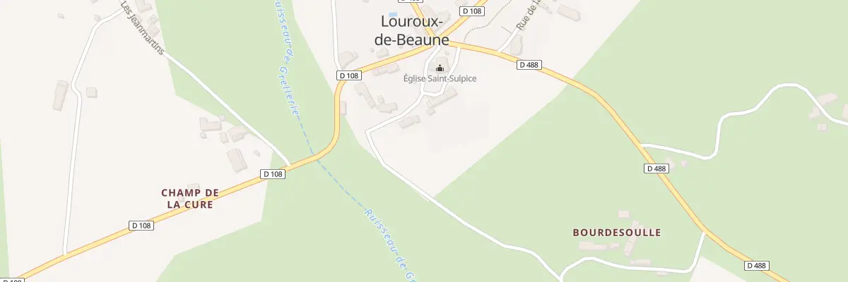Plan du 3 Rue de l’Eglise à Louroux-de-Beaune