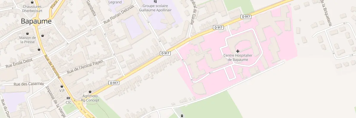 Plan du 47 Rue de la République à Bapaume