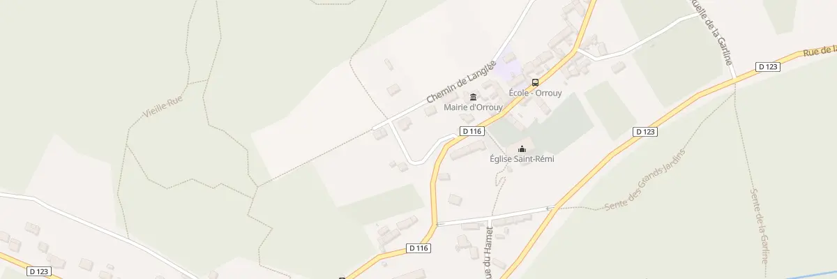 Plan du 4 Imp Langlee à Orrouy