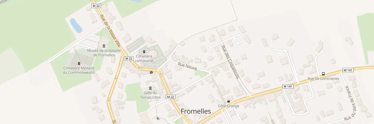 Plan du 8 Rue Neuve à Fromelles
