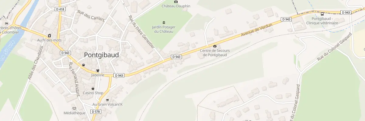 Plan du 26 Av de Verdun à Pontgibaud