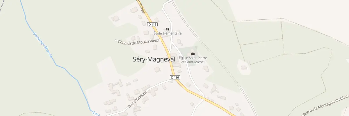 Plan du 16 Rue Robert Ruegg à Séry-Magneval