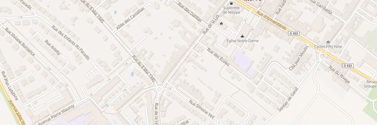 Plan du 177 Rue de la Lys à Nieppe