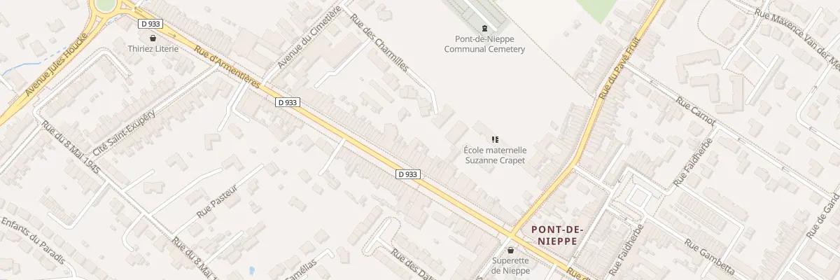 Plan du 1291 Rue d’Armentieres à Nieppe
