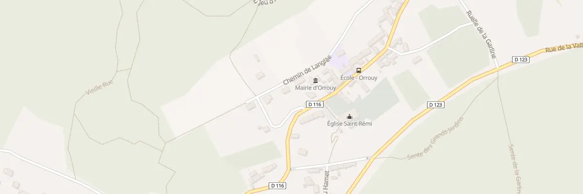 Plan du 2 Imp Langlee à Orrouy