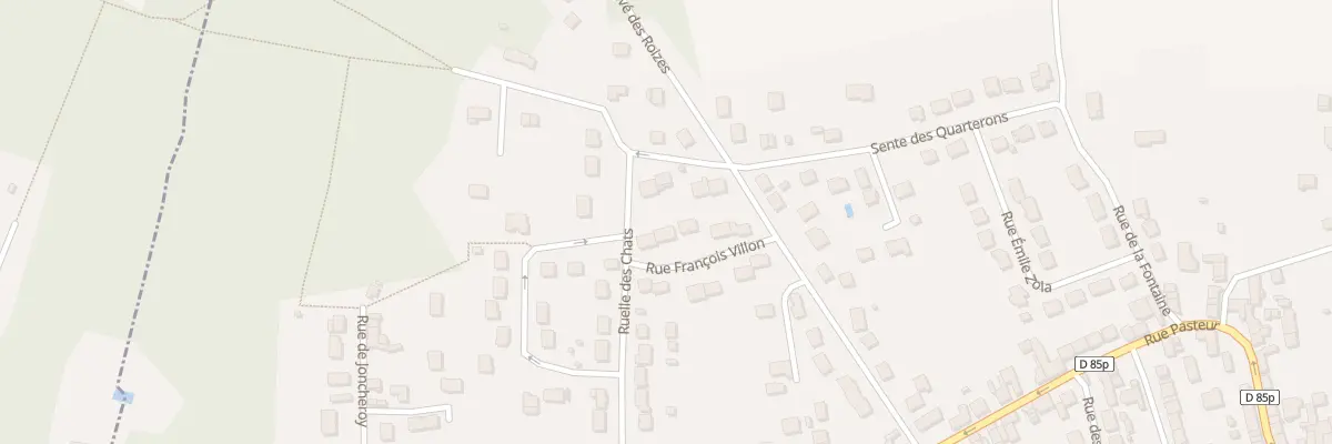 Plan du 8 Rue François Villon à Quincy-Voisins