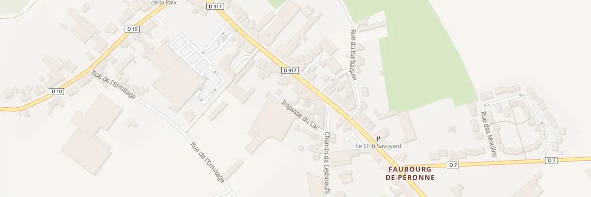 Plan du 33 Rue du Faubourg de Péronne à Bapaume