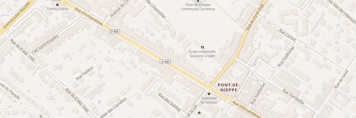 Plan du 1309 Rue d’Armentieres à Nieppe