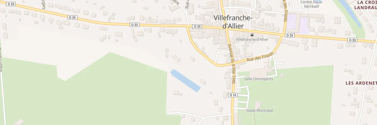Plan du 17 Rue des Fosses à Villefranche-d’Allier