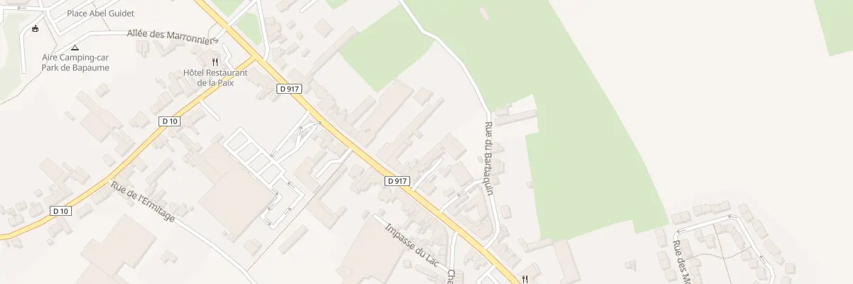 Plan du 30 Rue du Faubourg de Péronne à Bapaume