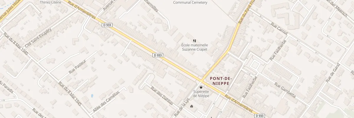 Plan du 1333 Rue d’Armentieres à Nieppe