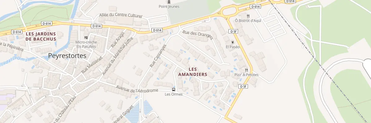 Plan du 11 Rue des Amandiers à Peyrestortes