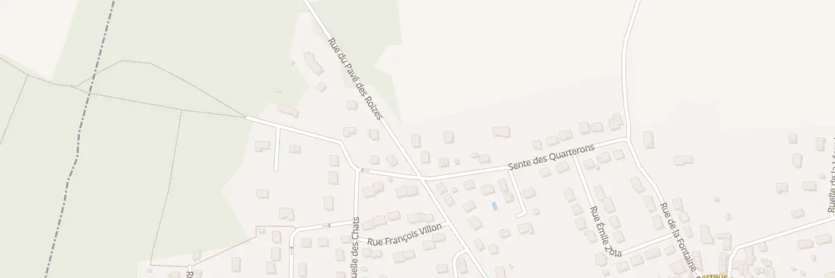 Plan du 28 Rue du Pave de Roises à Quincy-Voisins