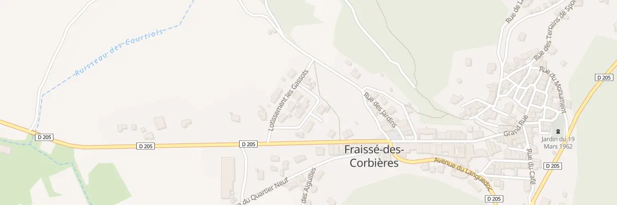 Plan du 20 Les Gassots à Fraissé-des-Corbières