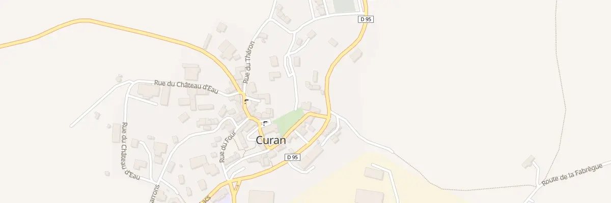 Plan du 83 Rue du Lavoir à Curan