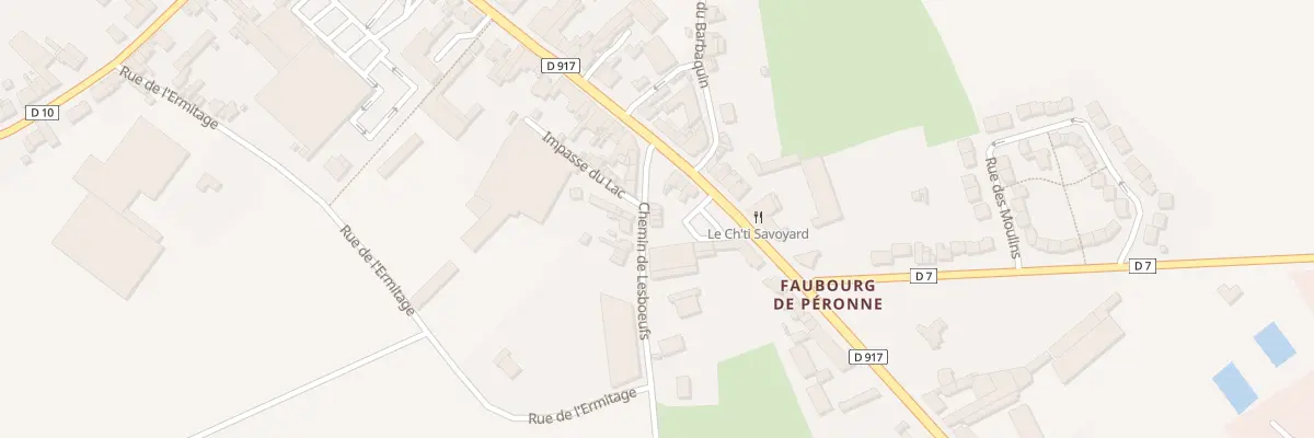 Plan du 6 Rue de Lesboeufs à Bapaume
