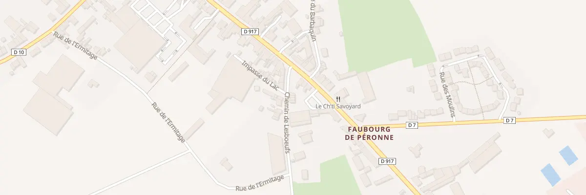 Plan du 4 Rue de Lesboeufs à Bapaume